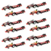Case of 12 ERTL 1/64 Case IH Shed Shaker & Red Hot! Pulling Tractors with Sleds
