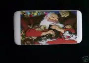 OLD SAINT NICK AND BEAUTIFUL ANIMALS DOMINO PIN