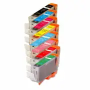 8 New CLI-8 Ink Set w/ smart chip for Red & Green Photo Pro9000 Mark II