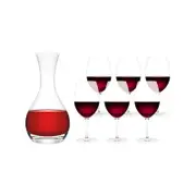 Plumm Everyday The Glass & La Trobe 7 Piece Decanter Gift Set 35X28X30cm Red
