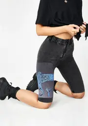 [BOY London] Onyx Boy Eagle Glitch Cycling Shorts