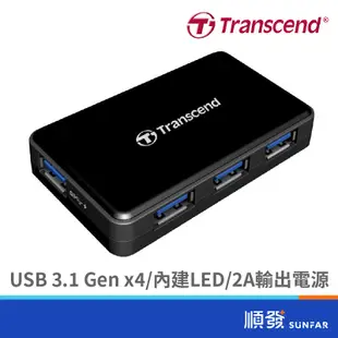 Transcend 創見 TS-HUB3K USB 3.0 4埠 4孔 4Port HUB集線器 USB擴充 黑