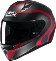 HJC C10 Elie Helmet, black-red, Size 2XL for Men Black Red