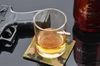 在飛比找Yahoo!奇摩拍賣優惠-台南 武星級 子彈 鑲嵌 玻璃杯 M ( 威士忌杯酒杯創意小