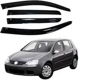 FUWKAIZS Compatible for VW Golf 4 MK4 Hatchback 1997-2003 Cars Accessories Window Visors Rain Guard Vent Wind Deflector Weathershield Moulding Trim