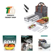 Electric Lunch Box Food Heater 80W/60oz, 3 in 1 Heated Lunch Boxes for Adults...