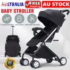 Multi-Functional Baby Pram Stroller Foldable Lightweight All-Weather Canopy AU