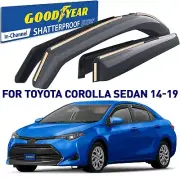 Rain Guards Vent Visors Shade for 2014-2019 Toyota Corolla