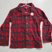Little Kids XS (4-5yrs)Family PJs Brinkley Plaid Sleep Shirt Pajama Top