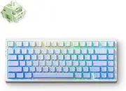 G75 Pro Wireless Mechanical Keyboard, 75% Layout, Gasket Mounted, 5 Layers Dampening, RGB Backlit, 2.4GHz/BT/Wired Tri-Mode, Hot Swappable (Matcha Latte Switch) (Glacier Gradient)