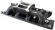 Aeroflow Sbf Air Gap Intake Manifold Dual Plane Ford 302 Black - AF6210-2001