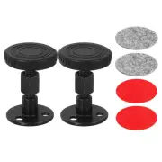 Headboard Stoppers, 2Pcs - Adjustable Bed Frame Anti-Shake (46-64mm, Black)