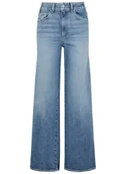 Paige Sasha Distressed Straight-leg Jeans - Light Blue - 25 (W25 / UK6 / XS) 25 (W25 / UK6 / XS)