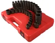 3/8" Dr 12Pt Met Master Socket Set, 29 Pc. 3330 SUNEX TOOLS 3330 0 Metal
