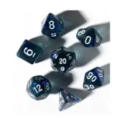 Sirius Dice Poly Set - Unearthed Treasure - Sapphire (8) New