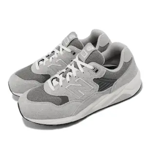 【NEW BALANCE】休閒鞋 580 男鞋 女鞋 灰 麂皮 緩震 復古 運動鞋 NB 紐巴倫(MT580MG2-D)