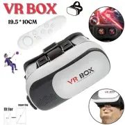 VR Box Virtual Reality Headset Glasses& Bluetooth With Remote For Smartphones