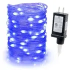BLUE FLEXI RIBBON LED String Fairy Lights 8 Modes w/6H Timer 33 FT