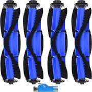 4 Pcs Replacement Roller Brush for Eufy RoboVac 11S, RoboVac 11S Max, 15T, 30, 30C, 15C, 12, 25C, 35C, 15C Max, 30C Max, G20, G30, G30 G40, G40 Hybrid, G35 Edge Robot Vacuums Parts Accessories