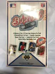 4x1991 Upper Deck Baseball Factory Sealed Boxes Find The Nolan Michael Jordan