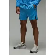 Mens Blue Man Active Neon Logo Regular Fit 5inch Short