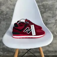 在飛比找蝦皮購物優惠-紐巴倫 New Balance 574 栗色黑色鞋子運動鞋男