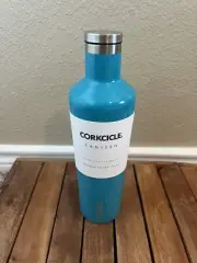 Corkcicle Canteen Vinnebago Edition 25oz TEAL insulated Thermos Bottle