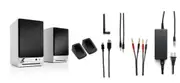 Audioengine HD3 Premium Wireless Speakers with DS1 Speaker Stands (White)