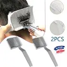 2PCS Barber Fade Comb Hair Cutting Tool For Men Hairstyle Comb Hair Cutting Comb