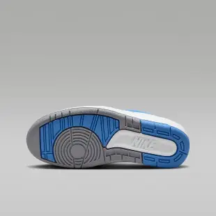 【NIKE 耐吉】休閒 籃球鞋 運動鞋 AIR JORDAN 2 RETRO LOW GS 男鞋 女鞋 大童 白藍(FJ6869104)