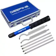 Carbide Tipped Wood Lathe Turning Tools Set, Lathe Rougher Finisher Swan Neck...