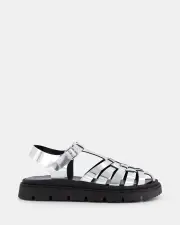 Shelly Shen Kennedy/Silver Womens Sandals 40