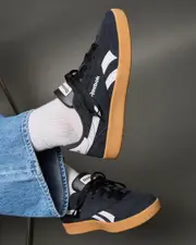 [Reebok] Reebok Women's Smash Edge Shoes in Black/White/Gum Size 09 09 Black/White/Gum