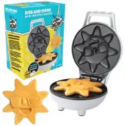 Rise & Shine Mini Sun Waffle Maker - Personal-Sized 4" Sunshine Smile Individ...