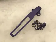 Flat Purple Titanium Deep Pocket Clip W/Screws For Benchmade 940 Aluminum Handle