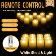 6/9/12Pcs Flameless Candles Battery Operated Tea Candles with Remote LED Votive