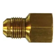 10240 Adapter, 1/2 in Male Flared x 3/8 in FNPTF, Brass (2 Pack)