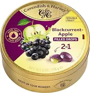 Cavendish & Harvey Blackcurrant with Apple Filling Double Fruit Drops 175 g