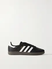 [adidas Originals] adidas Originals - Samba Og Suede-trimmed Leather Sneakers - Black - UK 7 UK 7 Black