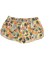 Nonwe Women's Beach Shorts Quick Dry Lightweight Tropical, Linen XXXL NWT