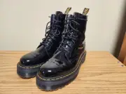 Dr. Doc Martens 1460 Jadon Platform Boots Patent Leather Mens Size 11 Docs