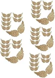 Anneome 5sets DIY Angle Wing Embroidered Patches Sew Wing Applique for Boys and Girls Hats Jeans 3D Embroidered 12pcs*5