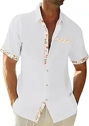 [Generic] Mock Turtleneck Men Long Sleeve and Trendy 3D Printed Collar Short Sleeved Shirt Sleeve Bodysuit