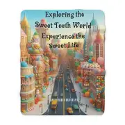 Sweet Tooth Blanket, Sweet Life Soft Throw Blanket, Sherpa Fleece Blanket Gifted