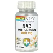 Solaray, NAC (N-Acetyl-L-Cysteine), 600 mg, 60 VegCaps