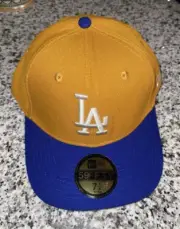 Los Angeles Dodgers Cap City New Era Fitted 7 1/4 Hat- "Lakers Colorway"!