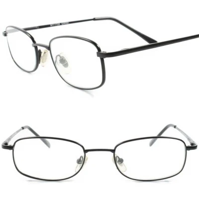 Modern Stylish Elegant Fashion Black Metal Frame Rectangle 1.50 Reading Glasses