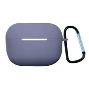 For AirPods Pro 1st Gen Case, Protective Silicone Cover, Snap Hook, Lavender Grey