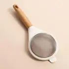 Handle Fine Mesh Colander Filter Spoon Flour Sifter Powder Sieve Sifting Tool