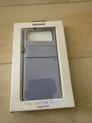OEM Samsung Galaxy Z Flip 4 Flap Leather Cover - Brand New, Lavender